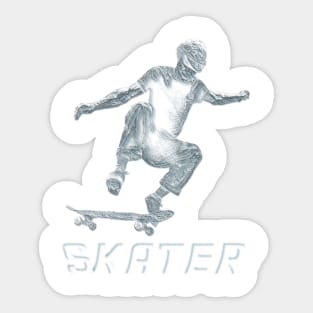 Skater Jump Sticker